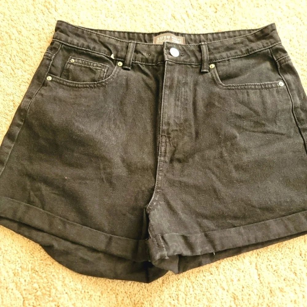 Primark Women's Black Denim Shorts 10
